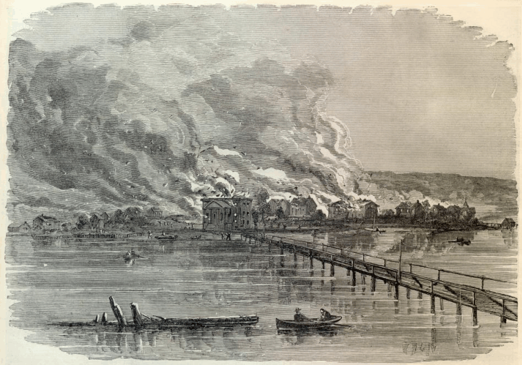 Hampton Burning by the Confederates